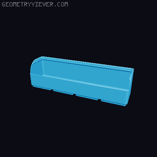 Gridfinity rouded bins collection all sizes 3D model thumbnail