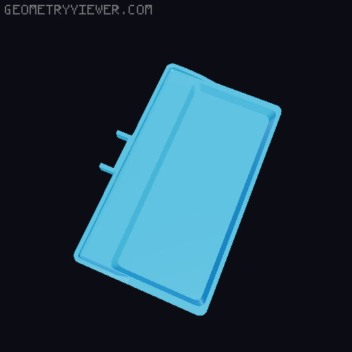 Glasses Holder Wall Mount Remix (with 2 or 3 tray variant) 3D model thumbnail