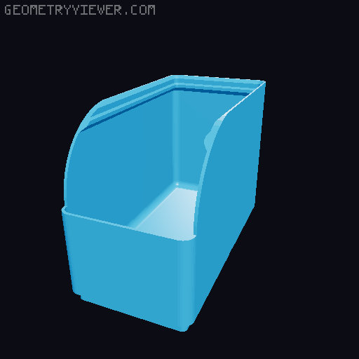 Gridfinity rouded bins collection all sizes 3D model thumbnail
