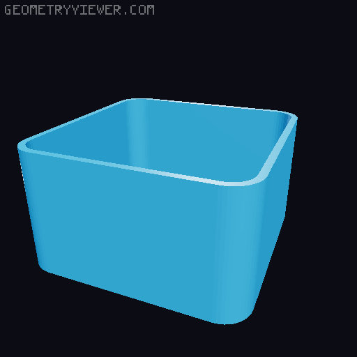 Bin for Ikea skadis - 564 models - hooks need support 3D model thumbnail