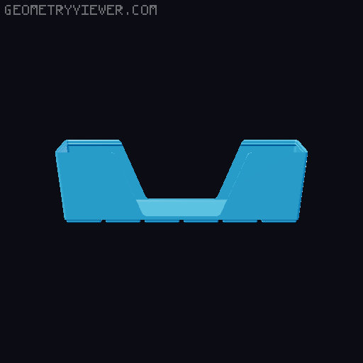 Gridfinity wall cutout collection 3D model thumbnail