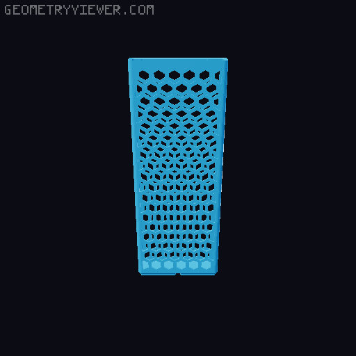 Gridfinity Hex Bins all sizes 3D model thumbnail