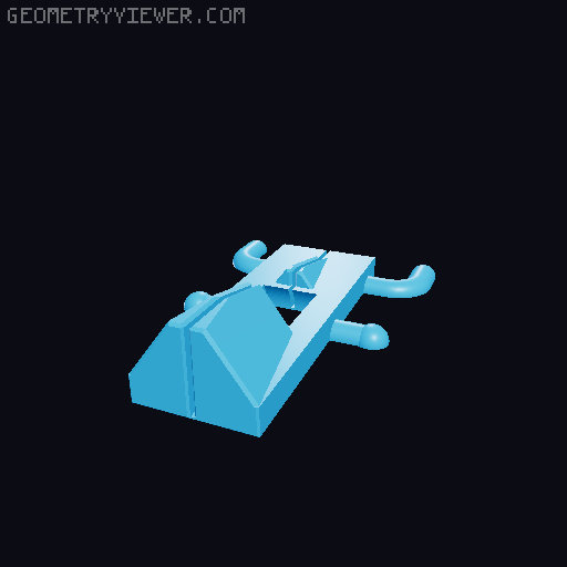 Sy's Peglock - Parametric Pegboard Attachment. 3D model thumbnail