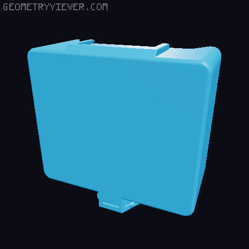 Storage box for Honeycomb storage wall - many sizes 3D model thumbnail