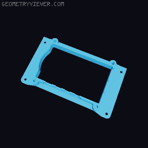 RubberDACy, a case for Raspberry Pi 4 and Touchscreen 7" Hifiberry DAC2 HD hat and Apple Superdrive 3D model thumbnail