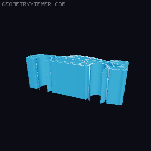 Car silhouettes! different models 3D model thumbnail