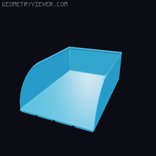 Gridfinity rouded bins collection all sizes 3D model thumbnail