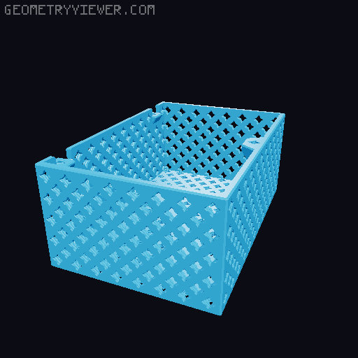 PrintABox - modular PrintABlok compatible boxes 3D model thumbnail