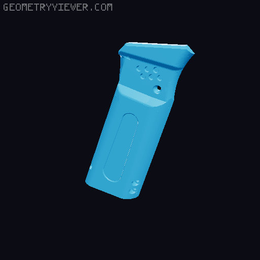 Protean Battery Storage Grip and Dual Stage Trigger 3D model thumbnail