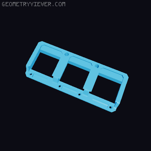 Makita 18v battery rack - multiple 3D model thumbnail