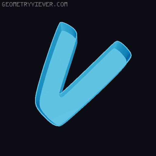 LED Letters Inside bigger Bottom / Buchstaben Innen mit dickerem Untergrund 3D model thumbnail