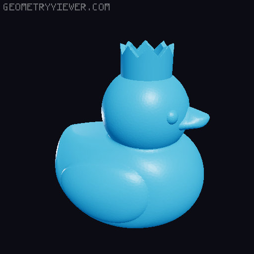 Floating Plastic Ducks 3D model thumbnail