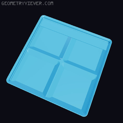 Gridfinity Bin Generator 3D model thumbnail