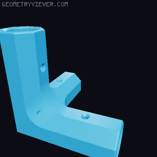 Round Bars Pipes and Rods Connections 3D model thumbnail