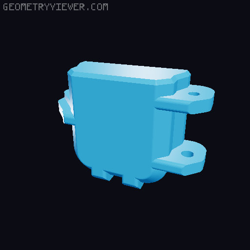 Rugged Portable Ash Tray with Cigarette Container 3D model thumbnail