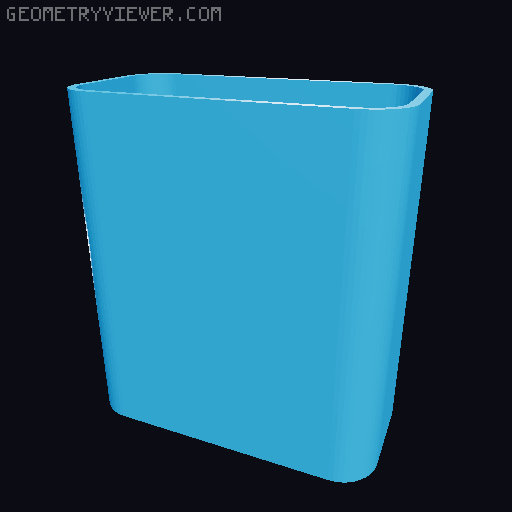 Bin for Ikea skadis - 564 models - hooks need support 3D model thumbnail