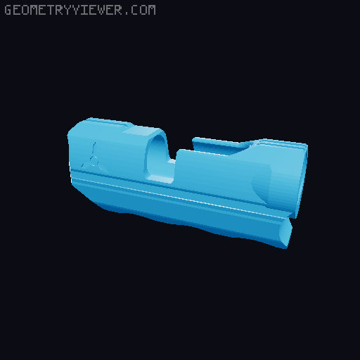 Ergo TikTok Bolt Action Fidget Toy 3D model thumbnail