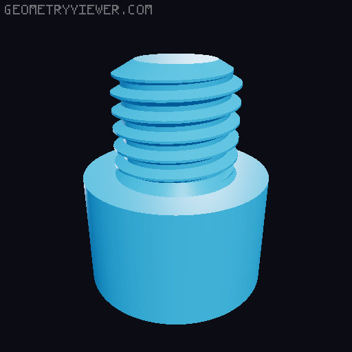 Hundreds of Metric Allen Screws with Cylindrical Head M2 up to M64 3D model thumbnail