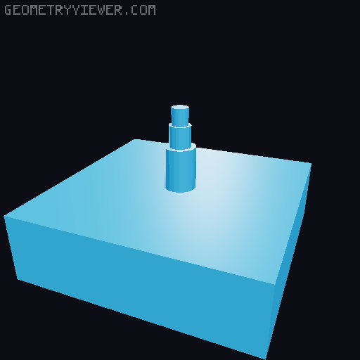 Settings Clock 3D model thumbnail