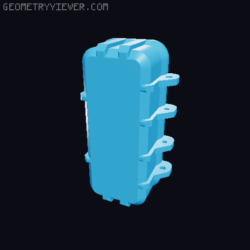 Rugged Box for Step-Drills 3D model thumbnail