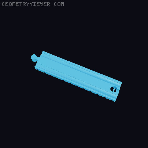 Wooden railway bridge system for Fischertechnik 3D model thumbnail