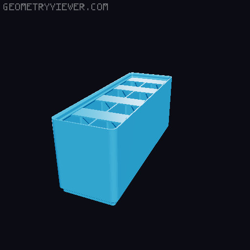Gridfinity Ultra Light Bins - Divider Label Edition 3D model thumbnail