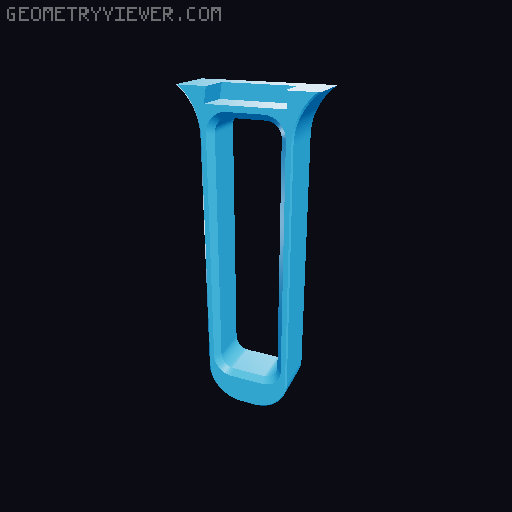 Cat litter scoop. 3D model thumbnail
