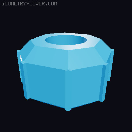 M3-M8 Thumbscrews 3D model thumbnail