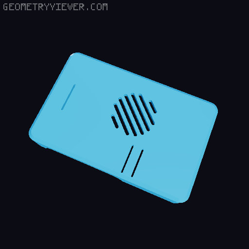 Remix of Raspberry Pi 5 Case Pineboards NVME 3D model thumbnail