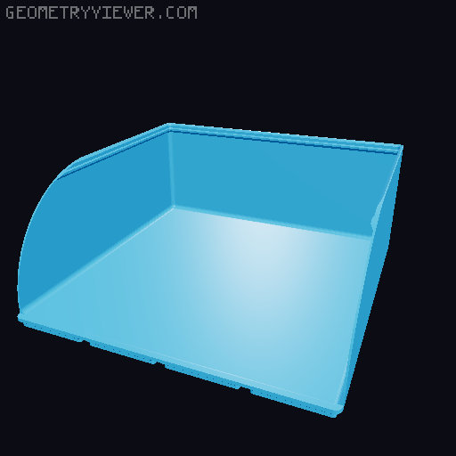 Gridfinity rouded bins collection all sizes 3D model thumbnail