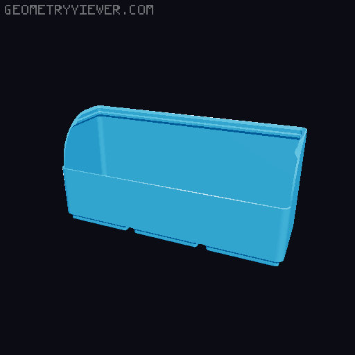Gridfinity rouded bins collection all sizes 3D model thumbnail