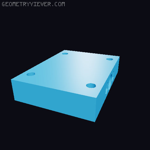 Rock Solid Milling Machine v.09 3D model thumbnail