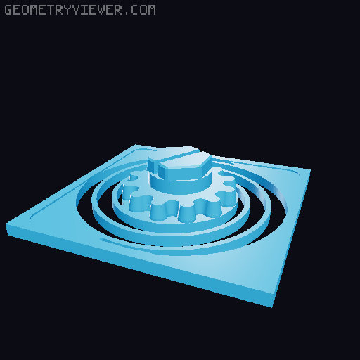 Merged Springs for Twist Lock Boxes 3D model thumbnail