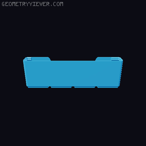 Gridfinity wall cutout collection 3D model thumbnail