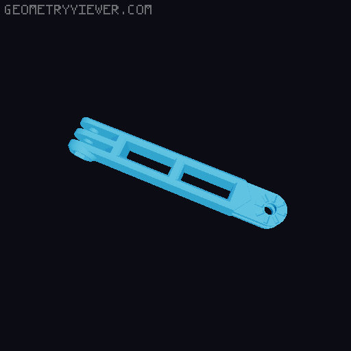 Anti-droop detented arms for Modular Mounting System 3D model thumbnail
