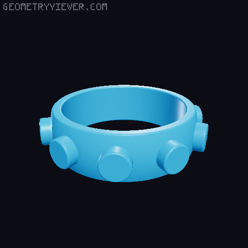 The Brick Ring of Creativity 3D model thumbnail