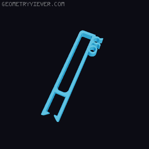 K1 MAX Riser with hinges and guider 3D model thumbnail