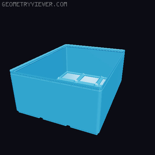 Gridfinity Box (Quick print, lite version, less filament!) 3D model thumbnail