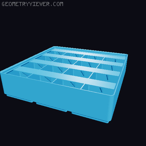 Gridfinity Ultra Light Bins - Divider Label Edition 3D model thumbnail