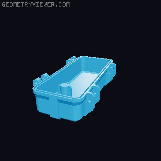 Oscillating Blade Storage Box 3D model thumbnail