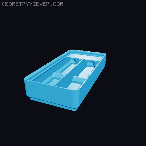 Gridfinity Ultra Light Bins - Divider Label Edition 3D model thumbnail
