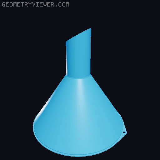 Funnels. Various sizes 25mm to 200mm 3D model thumbnail