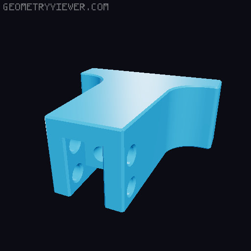 Bambu X1 clog pusher 3D model thumbnail