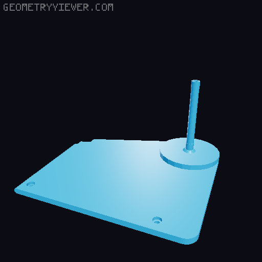 Ultimaker 3 Filament Spool Holder 3D model thumbnail