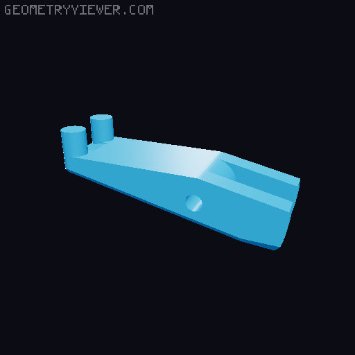 Mag Fed Mini Rubber Band Gun 3D model thumbnail