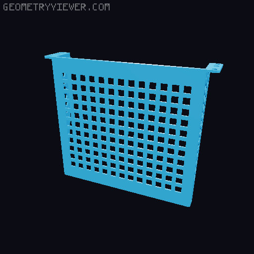 Modular 10 Inch Server Rack - Reworked 3D model thumbnail