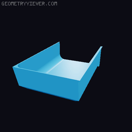 Modular Drawer Organizer Remix 3D model thumbnail