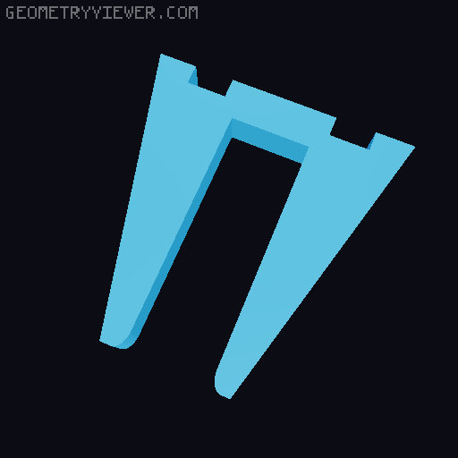 Laptop stand 3D model thumbnail