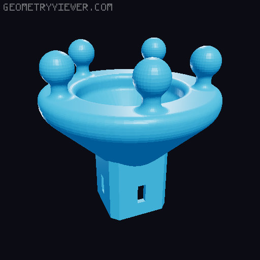 Helping hands adapters for the modular articulated arms 3D model thumbnail