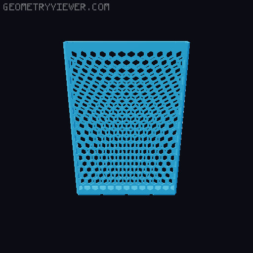 Gridfinity Hex Bins all sizes 3D model thumbnail